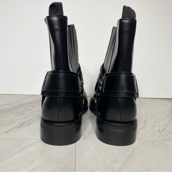 Marc Fisher Mizzie Black Harness Square Toe Boot 8 1/2 M - Picture 3 of 14